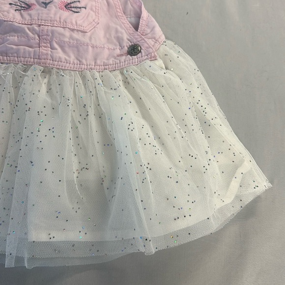 OshKosh B'gosh -  bunny sparkle tule overalls. - Picture 3 of 5